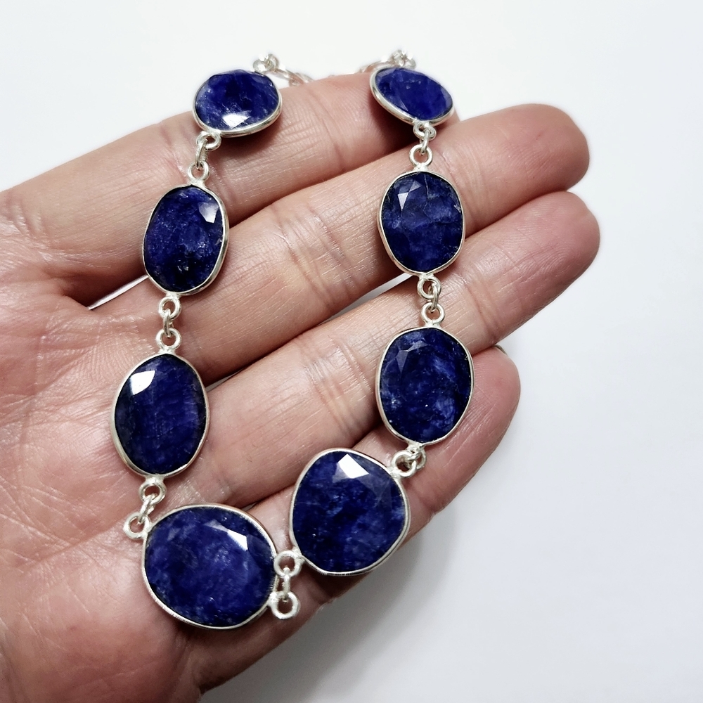 Sapphire sterling silver Bracelet